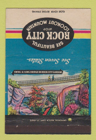 Matchbook Cover - Rock City Lookout Mountain Chattanooga TN 40 Strike