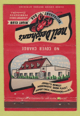 Matchbook Cover - Neil Deighan's Night Club Camden NJ 40 Strike
