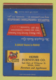 Matchbook Cover - Clarion Radio Home Furniture Xenia OH 40 Strike