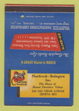 Matchbook Cover - Clarion Radio Nordvedt Bolmgren Geneva? OH? 40 Strike
