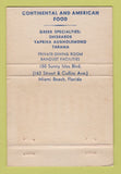 Matchbook Cover - Port Said Supper Club Miami Beach FL 40 Strike