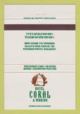 Matchbook Cover - Hotel Coral Marina Ensenada BC Mexico 40 Strike