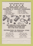 Matchbook Cover - Shamban Seals Bearings Newbury Park CA Fort Wayne IN 40 Strike