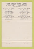 Matchbook Cover - GM Industrial Corp Screw Elkhart IN 40 Strike