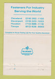 Matchbook Cover Earnest Machine Products Nuts Bolts Cleveland OH WEAR 40 Strike