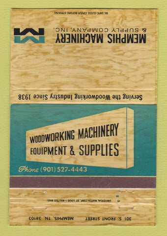 Matchbook Cover - Memphis Machinery Supply Memphis TN 40 Strike