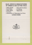 Matchbook Cover - Precision Cutting Grinding  40 Strike