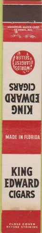 Matchbook Cover - King Edward Cigars Made in Florida 10 Strike