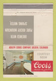 Matchbook Cover - Coors Beer Courtesy Room Golden Colorado WEAR 40 Strike