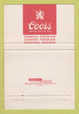 Matchbook Cover - Coors Beer Courtesy Room Golden Colorado WEAR 40 Strike