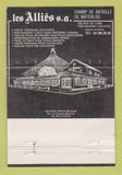 Matchbook Cover - Les Allies Belgium? WEAR 40 Strike