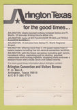 Matchbook Cover - Arlington TX Tourism WEAR 40 Strike