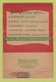 Matchbook Cover - South Carolina SC Tourism WEAR 40 Strike