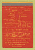 Matchbook Cover - Decatur AL Chamber of Commerce 40 Strike