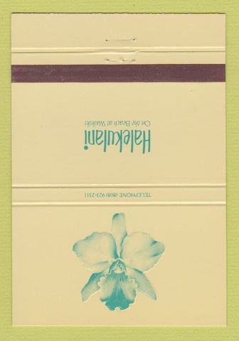 Matchbook Cover - Halekulani Waikiki Hawaii 40 Strike