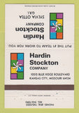 Matchbook Cover - Hardin Stockton Company Kansas City MO 40 Strike