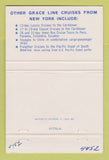 Matchbook Cover - Grace Line Cruises 40 Strike