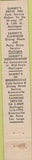 Matchbook Cover - Sammy's Restaurants Harlingen Brownsville TX 10 Strike