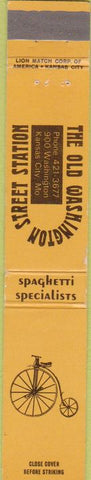 Matchbook Cover - Old Washington Street Station Kansas City MO 10 Strike