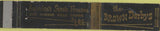 Matchbook Cover - Brown Derbys Steak House Akron Cleveland OH 10 Strike