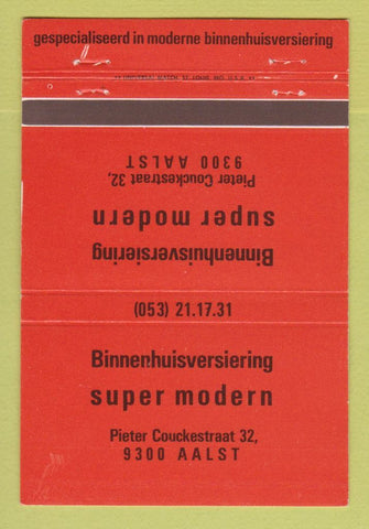 Matchbook Cover - Binnenhuisversiering Super Modern WEAR 40 Strike