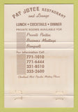 Matchbook Cover - Pay Joyce Restaurant Cleveland OH WEAR 40 Strike