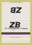 Matchbook Cover - Zanuck Brown Company 40 Strike