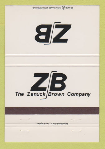 Matchbook Cover - Zanuck Brown Company 40 Strike