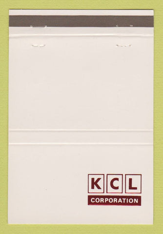 Matchbook Cover KCL Corporation Shelbyville N Van Nuys CA Woodston ON 40 Strike