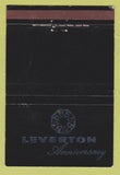 Matchbook Cover - Leverton Anniversary WEAR 40 Strike