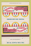 Matchbook Cover - Mama's Country Showcase Atlanta GA 40 Strike
