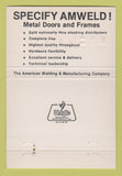 Matchbook Cover - Gondol Amweld Doors Romulus MI 40 Strike