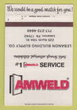 Matchbook Cover - Amweld Lebanon Building Supply PA 40 Strike