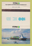 Matchbook Cover - CP Ships Cargo Shipping 40 Strike
