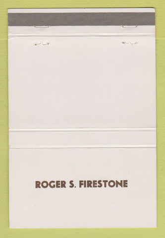 Matchbook Cover - Consumers Power Jackson MI Roger Firestone 40 Strike