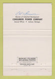 Matchbook Cover - Consumers Power Jackson MI Roger Firestone 40 Strike