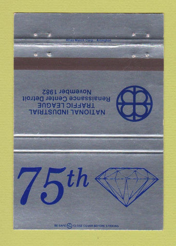 Matchbook Cover - National Industrial Traffic League Detroit MI 1982 40 Strike