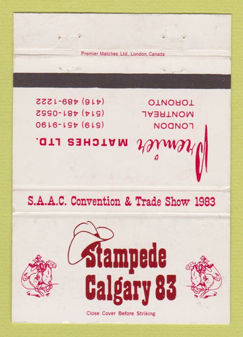 Matchbook Cover - Calgary Stampede 1983 WEAR 40 Strike