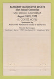 Matchbook Cover - Richard Nixon RMS 1971 #5 40 Strike