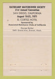 Matchbook Cover - Richard Nixon RMS 1971 #4 40 Strike