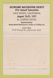 Matchbook Cover - Richard Nixon RMS 1971 #3 40 Strike