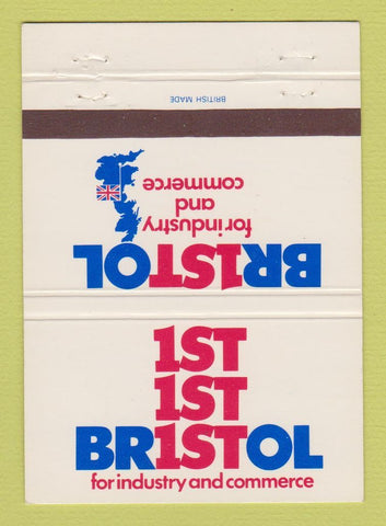 Matchbook Cover - Bristol UK Tourism 40 Strike