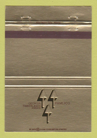 Matchbook Cover - Georgia Timberlands Pamlico Engelhard NC 40 Strike