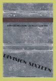 Matchbook Cover - Division Sixteen Boston MA WEAR 40 Strike