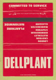 Matchbook Cover - Dellplant London Croydon Bletchley Birmingham WEAR 40 Strike