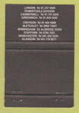 Matchbook Cover - Dellplant London Croydon Bletchley Birmingham WEAR 40 Strike