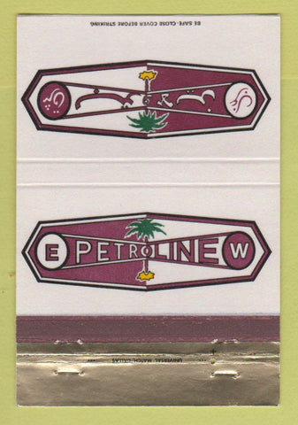 Matchbook Cover - Petroline oil gas Arabic 40 Strike