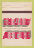 Matchbook Cover - Abitare New York City WEAR 40 Strike