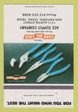Matchbook Cover - Channel Lock Tools San Antonio TX Ace Supply 40 Strike