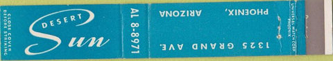 Matchbook Cover - Desert Sun Phoenix AZ 10 Strike